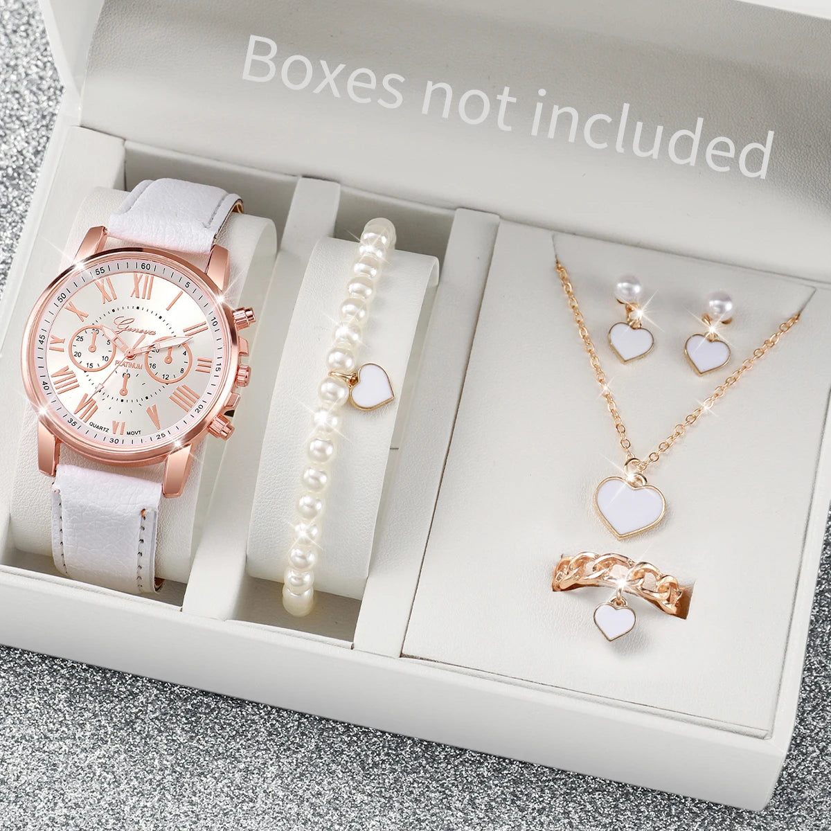 Elegant Women's Quartz Watch Set