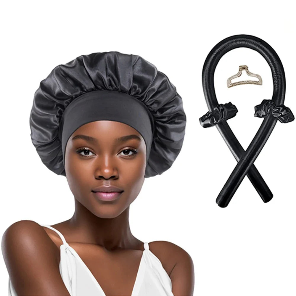 Heatless Hair Curler & Satin Sleep Set