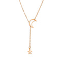 Moon & Star Pendant Choker